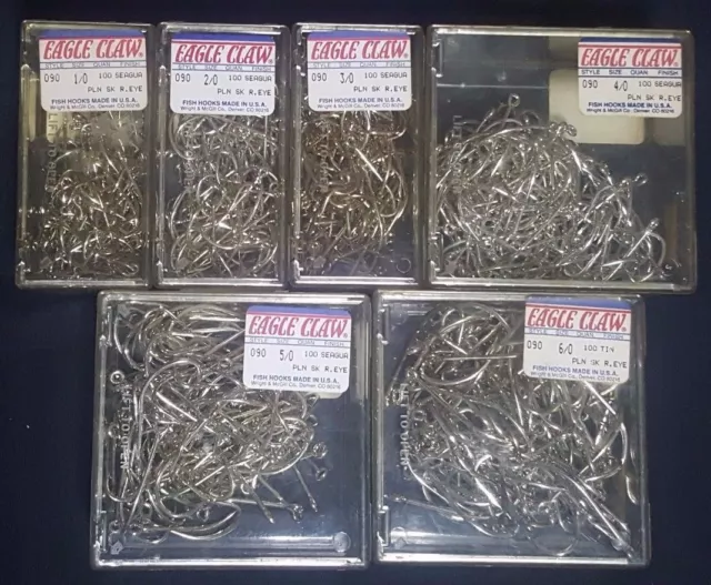 1 PACK 50 Pcs Eagle Claw 777 4 Extra Strong Treble Hooks Fishing Hook  Seaguard $28.99 - PicClick