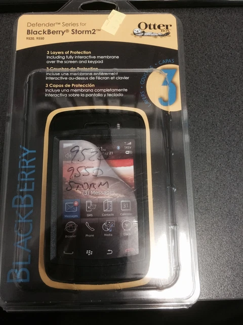 BlackBerry Storm2 9520,9550 OtterBox Defender Case - Black. Original & Brand New