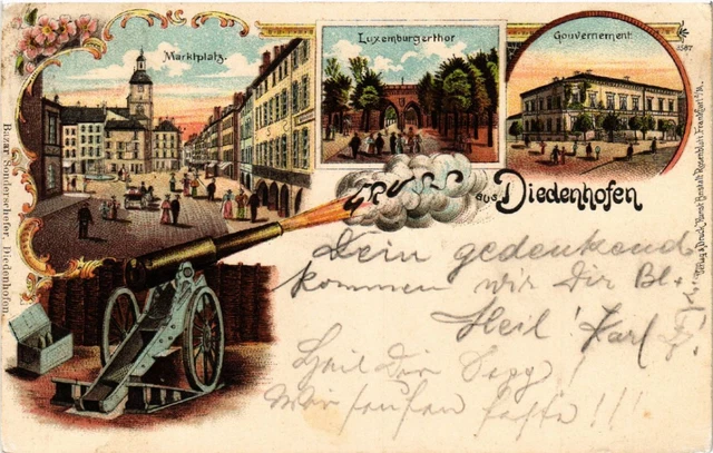 CPA AK greeting from DIEDENHOFEN (454752)