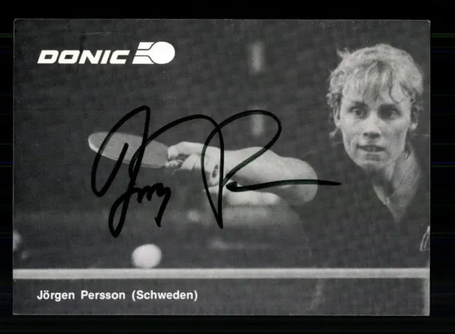Jörgen Persson Autogrammkarte Tischtennis Original Signiert +A 228241