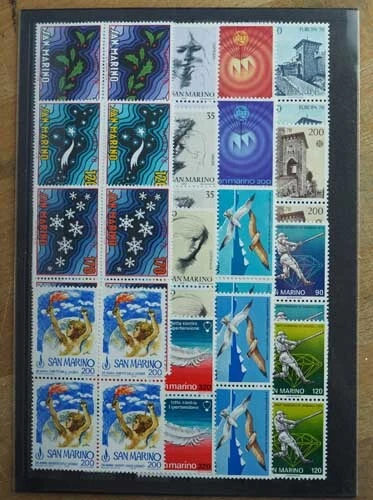 1978 San Marino; 120 komplette Jahrgänge mit Flugpost, **/MNH, ME 972,- 2