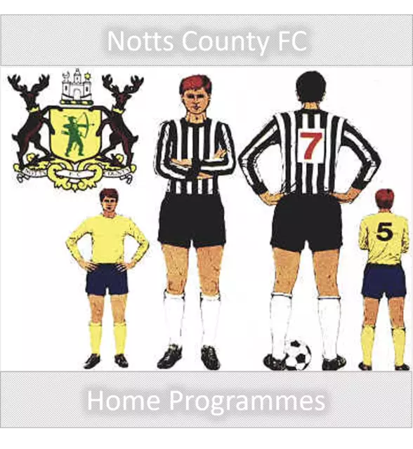 Programme Notts County Football Meadow Lane Home Programmes - Various Games