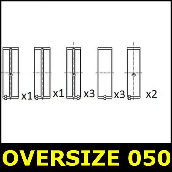 Crankshaft Main Bearing Set 050 FOR FORD TRANSIT 70bhp 2.5 91->94 E_ Diesel FAI