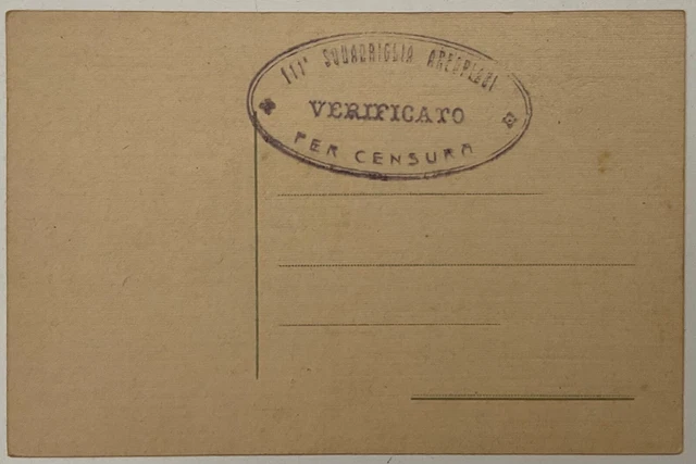 REGIO ESERCITO 111A SQUADRIGLIA AEROPLANI SAML CARTOLINA 1a GUERRA