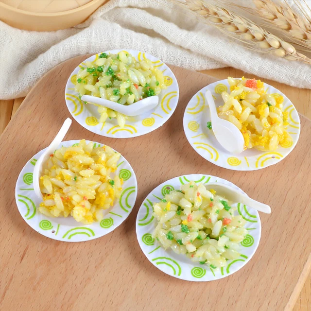 2 Pcs Simulation Chinese Food Pretend Play Model Imitation Eggs