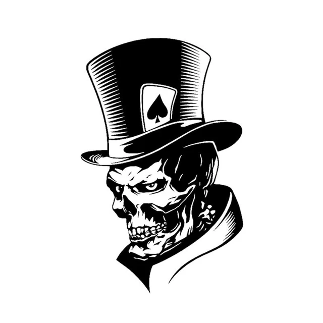 Akachafactory Halloween Aufkleber – Skelett-Motiv, 100 X 80 Mm, Wetterbeständiges Vinyl