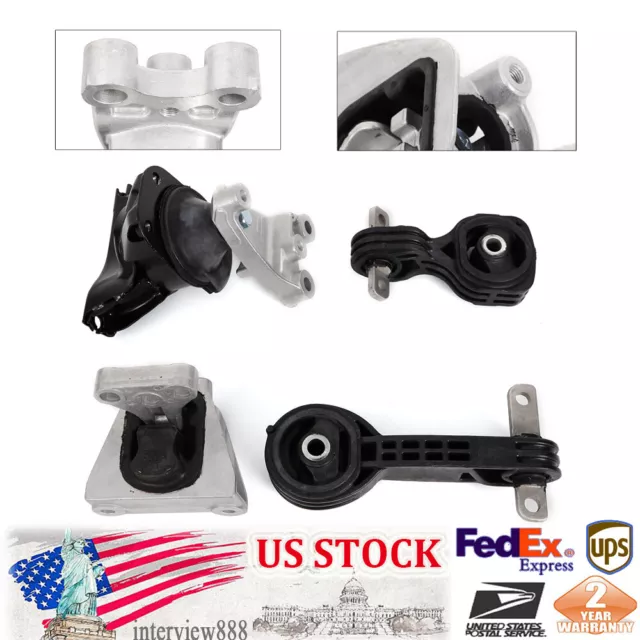 4PCS For 2006 2007-2011 Honda Civic 1.8L Auto Engine Motor & Trans Mount Set