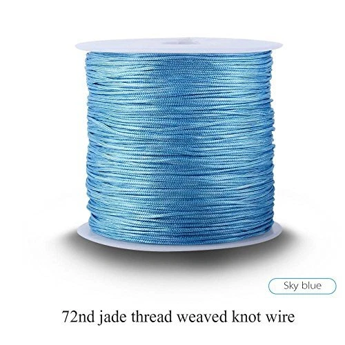 Nylonschnur, Haofy 100 m x 0,8 mm Nylon Schnurkabel Perlenstring, Makramee 2