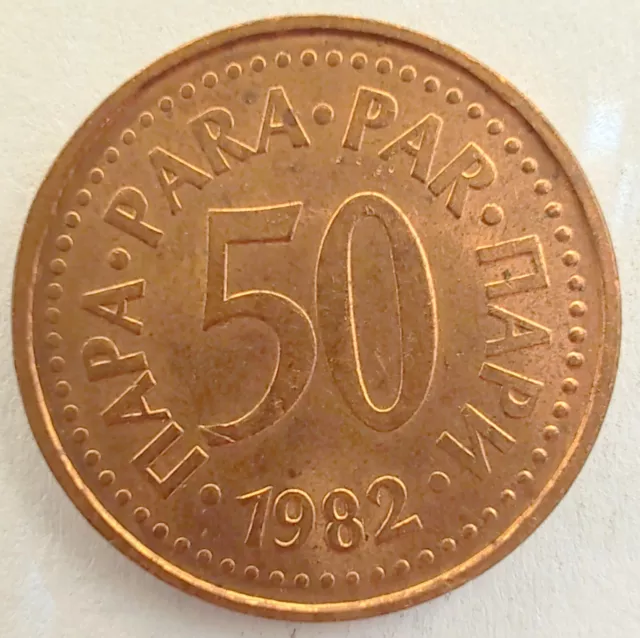 [124] Coin 1982 Yugoslavia 50 Para Socialist Federal Republic