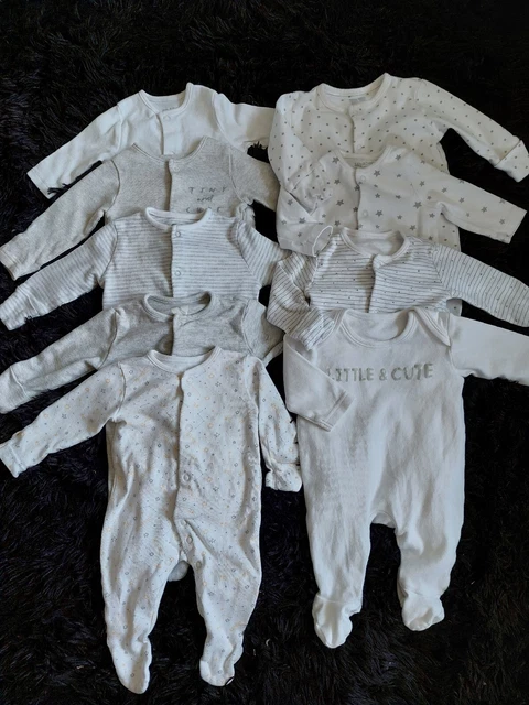 Pacchetto tuta da sonno 9 bambine bambino unisex bambino in crescita età 0-3 mesi