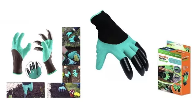 Guanti Da Giardino Giardinaggio Genie Gloves Con Artigli Unghie Uncini cir