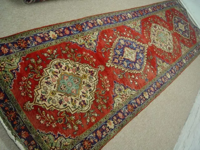 524  Persiano  Tabriz Tappeto 377X 103Cm