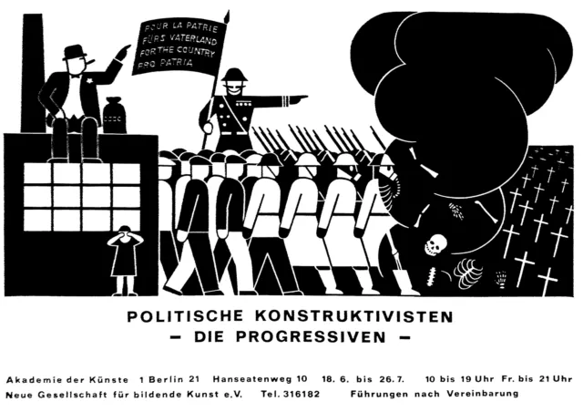 Plakat - Politische Konstruktivisten  Die Progressiven 1919-1933 Akademie der