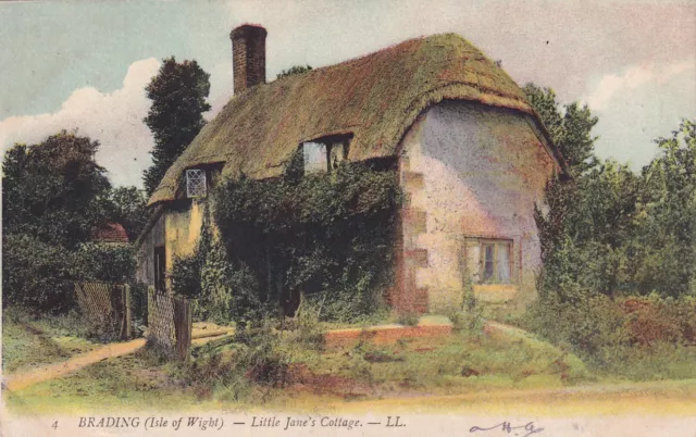 D.942 Isle Of Wight - Ll Postcard Of Little Janes Cottage, Brading, 1906 [Ll4]