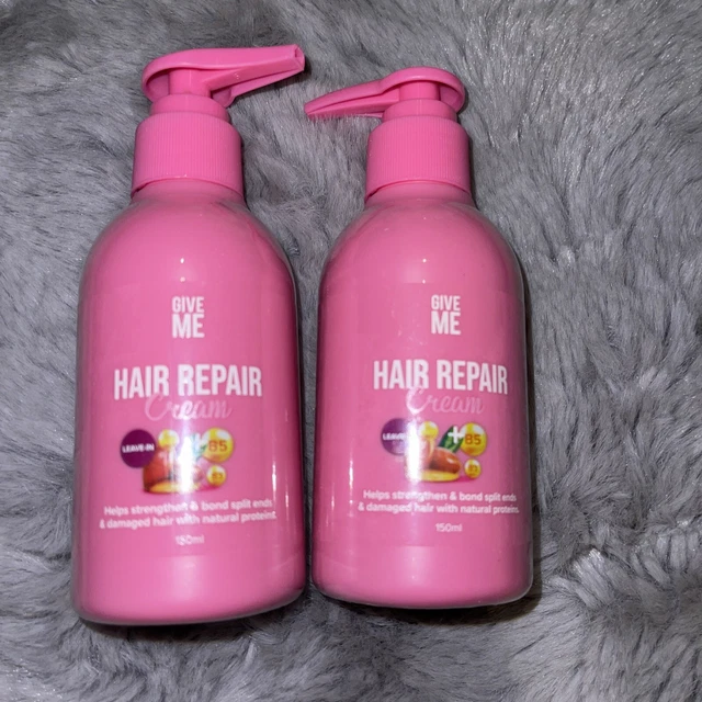 Give Me Cosmetics Hair Repair Cream Castor Argan Oil Stocking Fillers X 2