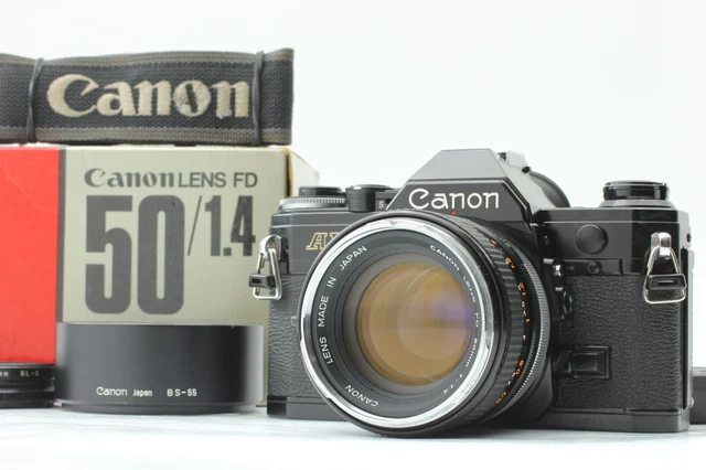 [ près De Mint ] Canon AE-1 AE1 Noir 35mm Reflex Caméra à Film Fd 50mm F1.4