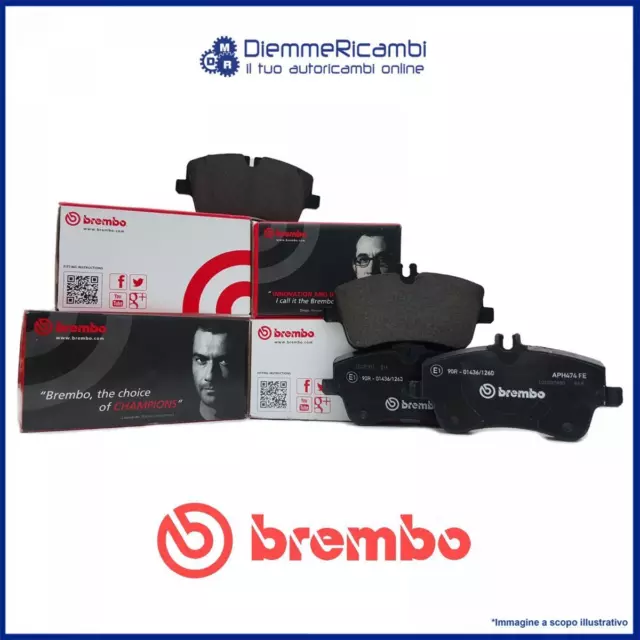 Kit Pastiglie Freno Brembo Anteriori Per Opel Corsa C 00->09