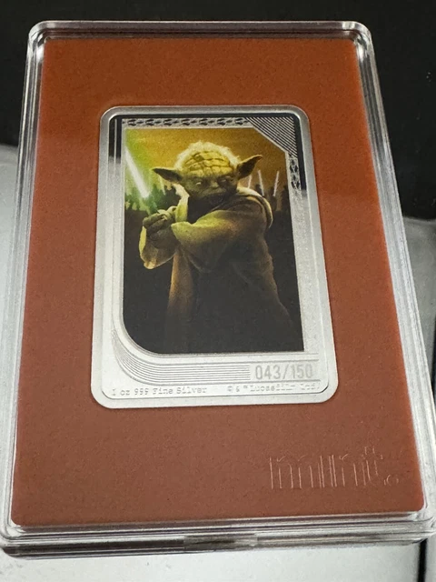 2023 Star Wars Mint Trading Coins | UNCOMMON MINTAGE | Yoda .999 Silver Color
