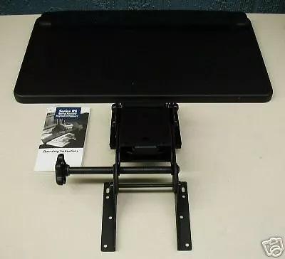 SAFCO 2101 ARTICULATING KEYBOARD TRAY  BLACK Tilts and rotates 180 degrees