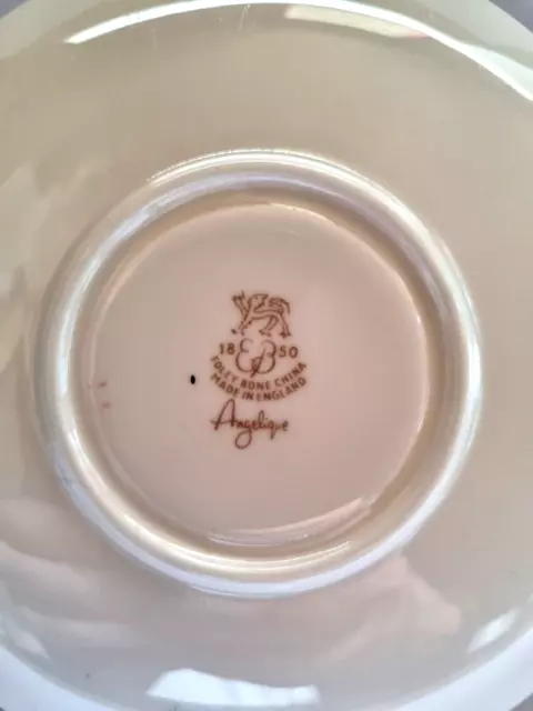 FOLEY E. BRAIN & Co Fine Bone China ANGELIQUE Saucer Plate 1950 VINTAGE VG++ 3