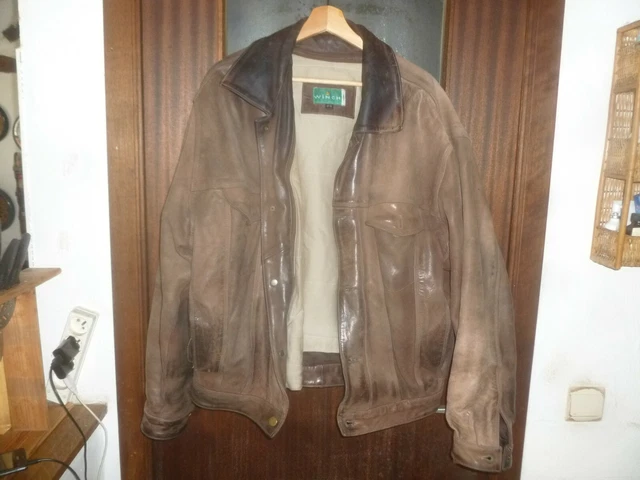 Veste cuir on sale homme kiabi