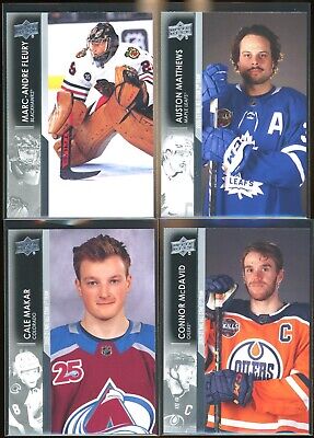 2021-22 Upper Deck Hockey Extended Series Complete Base Card Set #501-700