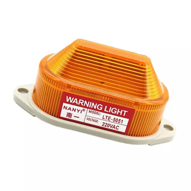Lampe D'avertissement De Signal Stroboscopique Clignotant Orange De Balise LED
