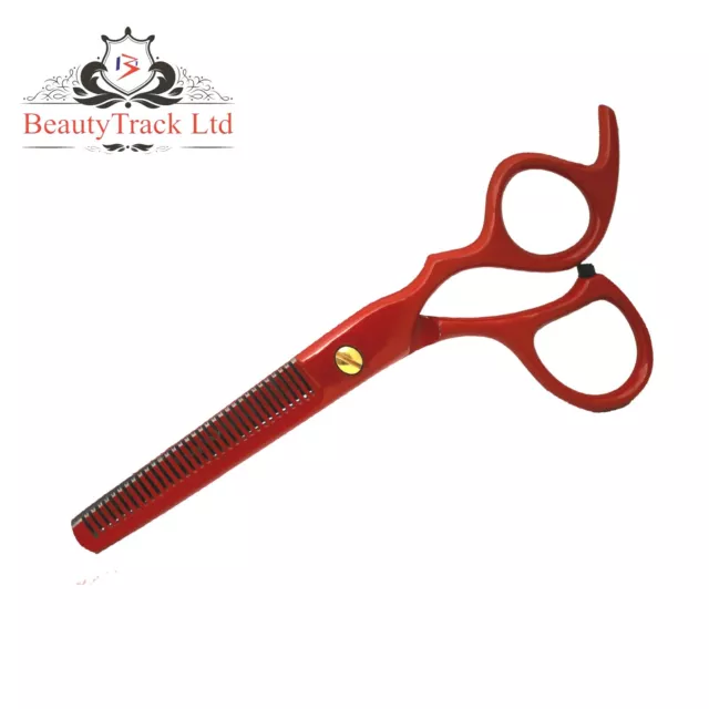 Red Professional Barber Hairdressing Scissors Hair Thinning Cutting Shears 6.5"