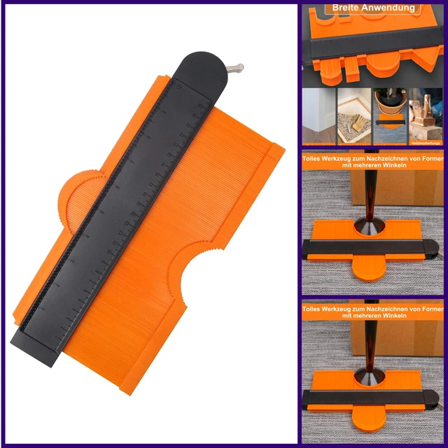 Jemey Konturenlehre 25,4cm - Mit Feststeller Für Präzises Messen