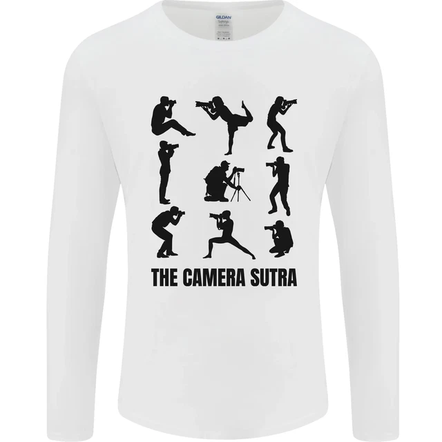 Camera Sutra Funny Photographer Photography Mens Long Sleeve T-Shirt