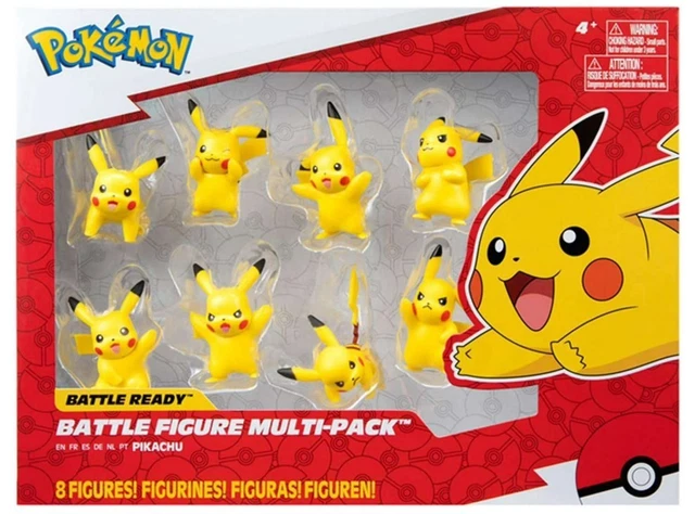 Pack De 3 Figuras Pokémon De 5 Y 7.5 Cm - Pikachu, Vanillite Y Flareon Con Articulaciones