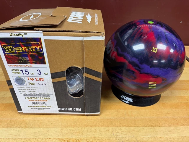 15LB STORM IDENTITY Cherry/Black/Teal Limited Edition Bowling Ball