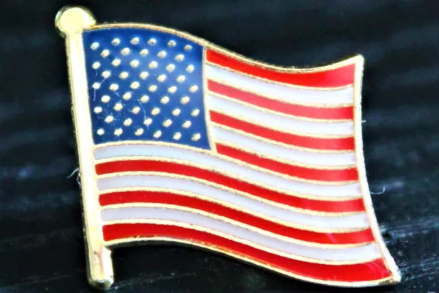 USA United States of America US Country Metal Flag Lapel Pin Badge *NEW*