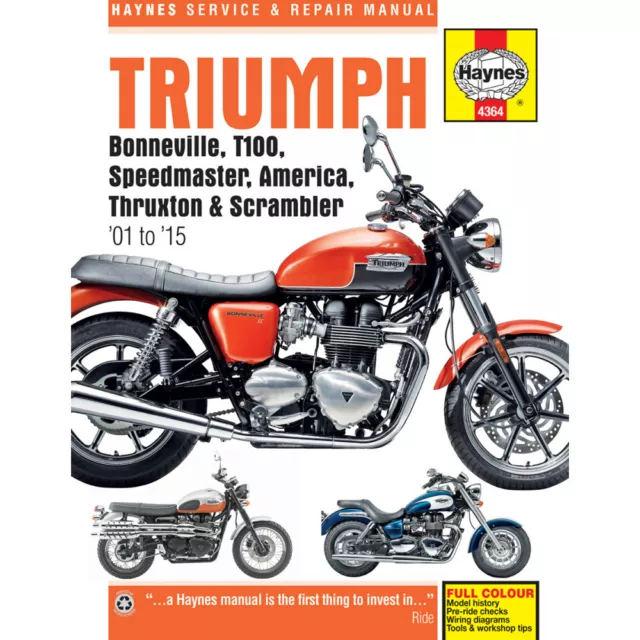 HAYNES Repair Manual - Bonneville/T100/Speedmaster/America/Thruxton/Scrambler