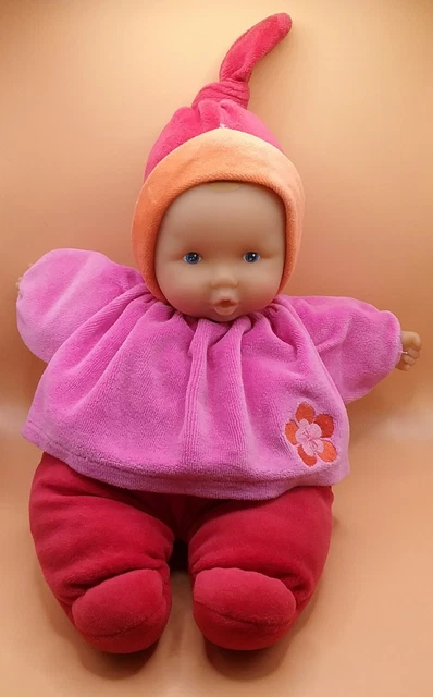 Doudou Poupée Lutin Rose Fleur  Babipouce  Grenadine Corolle 30 cm