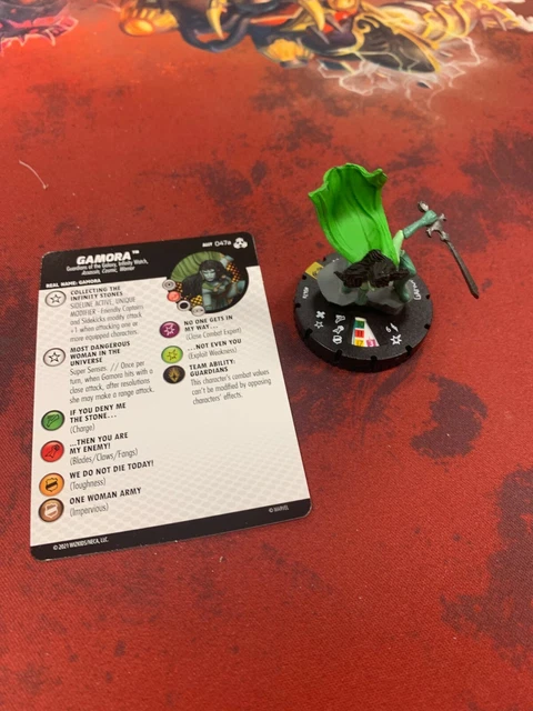 HeroClix Marvel Gamora 047a Super Rare Avengers War of the Realms