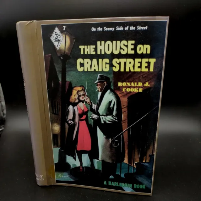Vintage ADDRESS BOOK  HARLEQUIN Novel Cover House On Craig Street.