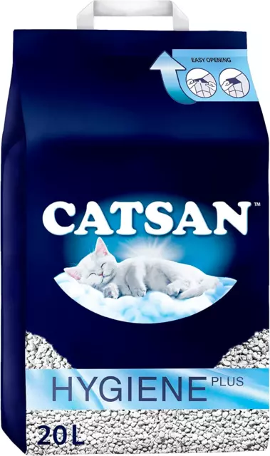 20L Catsan Hygiene klumpfrei Katzenstreu 20 Liter Geruchsbekämpfung Kätzchen #1