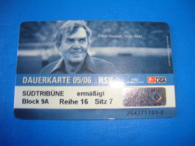 2005 Ticket Dauerkarte HSV Hamburger SV Eintrittskarte Sammler Bundesliga