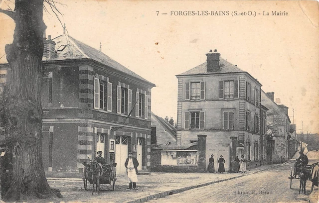 Cpa 91 Forges Les Bains La Mairie