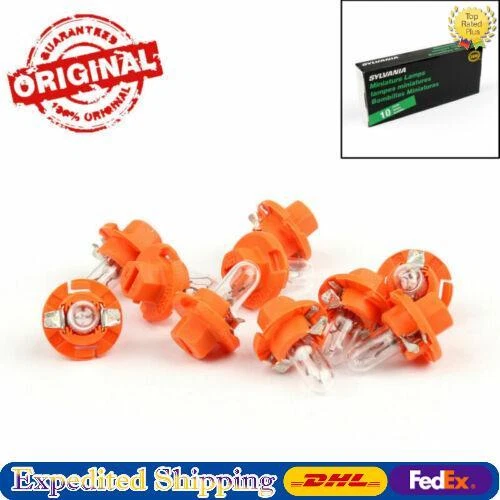 10pcs Sylvania For OSRAM  12V 1.2W BX8.4d Miniature Lamps Singal Bulbs  T2