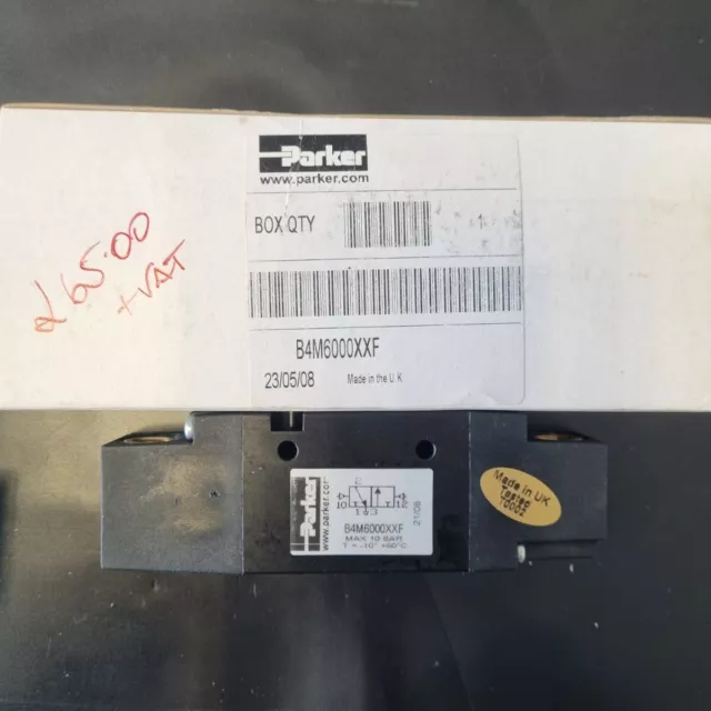 B4M6000Xxf Parker Hannifin 1/4"Bsp 3/2 Pneumatic Valve