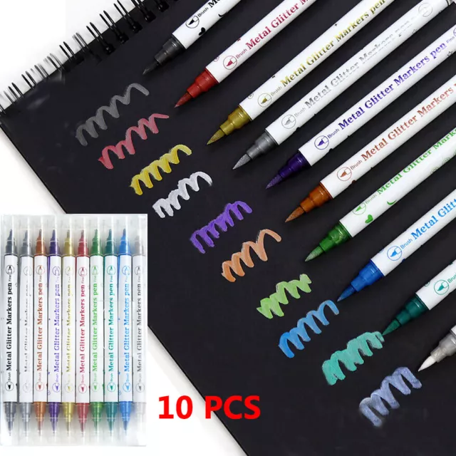 10 Colors Dual Tip Twin Marker Pens Set Artist Sketch For COPIC Markers Drawing