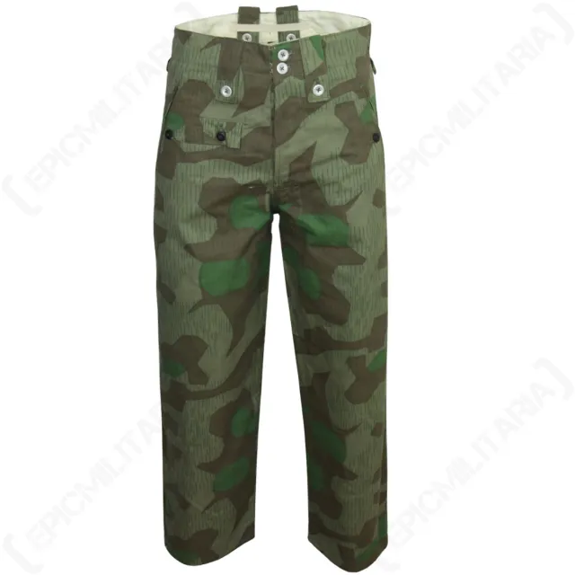 WW2 German M40 Splinter Camo Trousers - Repro Army Military Solider Pants Heer