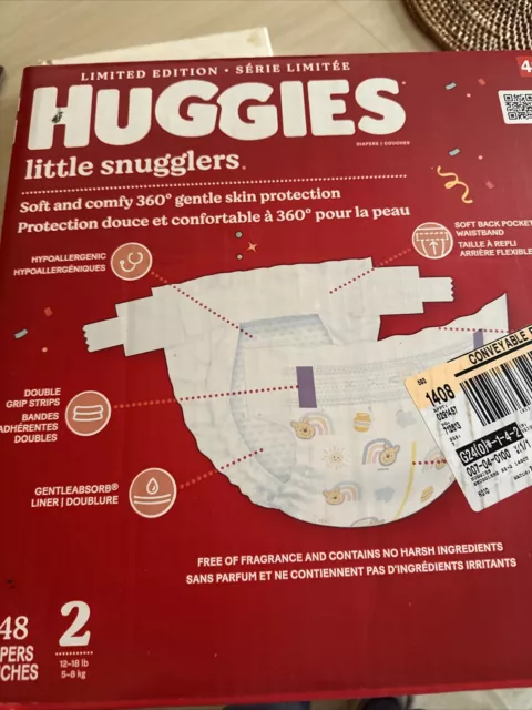 Huggies Little Snugglers Diapers Huge Pack - Size 2 (148ct)