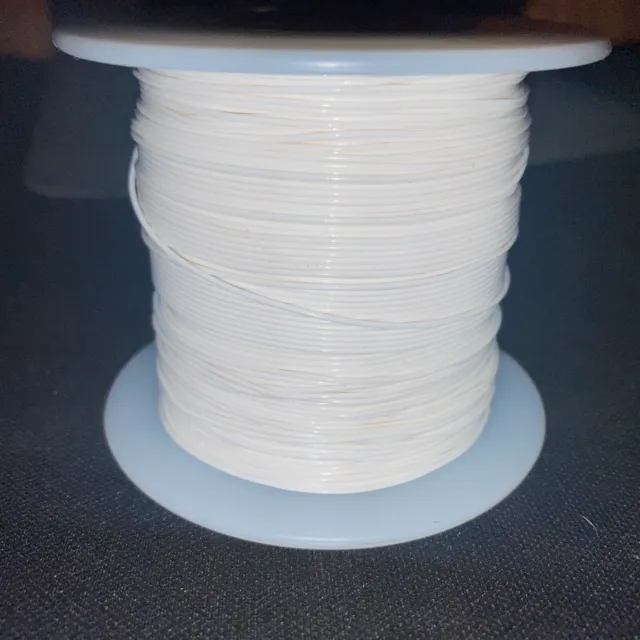 26 AWG Solid Teflon Insulated Silver-Plated MIL-W-81822/6  White 500 ft. Spool