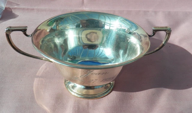 Argento Massiccio Quaich Hall Mark Birmingham 1929, Chiamato Per Natale