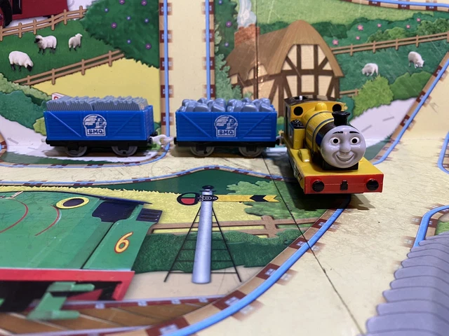 Tomy Rheneas THOMAS AND FRIENDS Tomy trackmaster trains Yellow Rheneas And BMQ Cargo ...