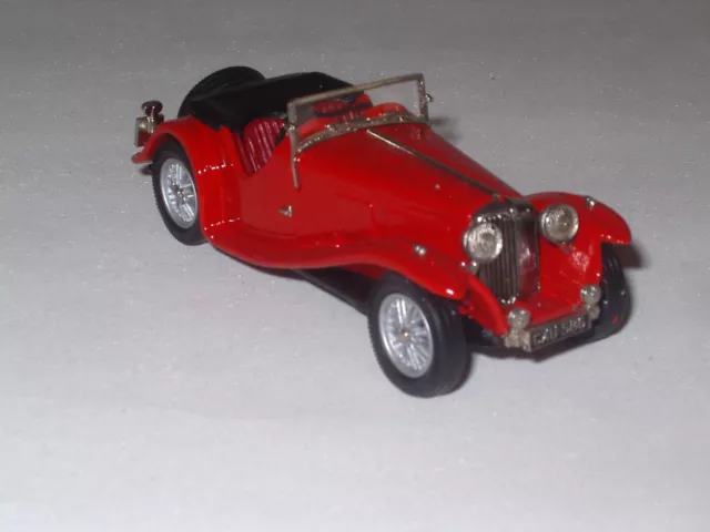 1938 AC 16/80 Sports Roadster Top Down Red 1:43 Lansdowne LDM63A 3