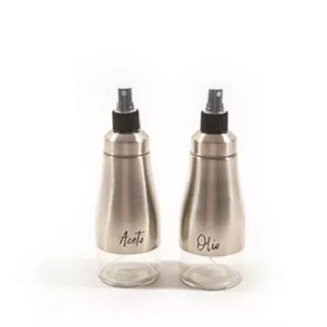Oliera + Acetiera  VETRO SPRAY ML.300 CM.6,9X20,2h decori assortiti